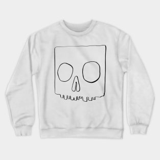 Hand-drawn square skull Crewneck Sweatshirt